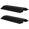 vidaXL Bridge Threshold Ramps 2 pcs 31.5x15.7x3.1" Rubber