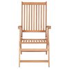 vidaXL Garden Chair Set of 4 Natural Teak Teak Wood