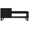 vidaXL Coffee Table Black Engineered Wood Medium Coffee Table