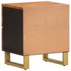 vidaXL Bedside Cabinet Set of 2 Brown and Black