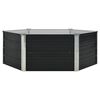 vidaXL Raised Garden Bed Anthracite Galvanized steel