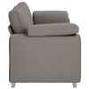 vidaXL Sofa Taupe 86.22 x 30.31 x 32.28 in Fabric