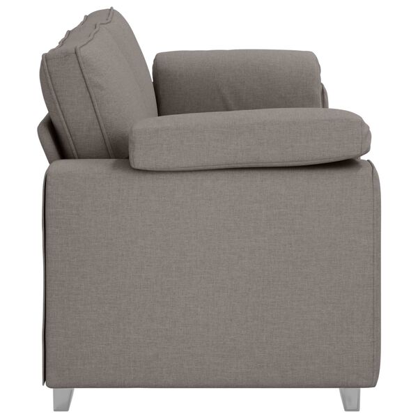 vidaXL Sofa Taupe 86.22 x 30.31 x 32.28 in Fabric
