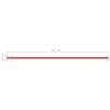 vidaXL Turning Bar Set of 3 Red Powder-coated steel 49.2 in long