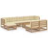 vidaXL Garden Lounge Set Honey brown Solid pinewood Modular