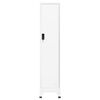 vidaXL Locker Cabinet White Steel Tall Locker Cabinet Rectangular