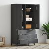 vidaXL Wardrobe Anthracite Metal 35.4x19.7x70.9 in Wardrobe
