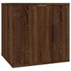 vidaXL Wall Mounted Tv Cabinet Set of 2 Brown Oak Engineered wood Medium