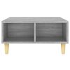 vidaXL Coffee Table Grey sonoma Engineered wood, solid eucalyptus wood