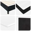 vidaXL Box Spring Bed with Mattress Black 74.80 x 35.43 in Polyester