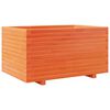 vidaXL Garden Planter Wax Brown Solid Pine Wood Medium Decorative Inlays