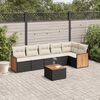 vidaXL Garden Sofa Set Black PE rattan Large Modular Garden Sofa Set