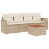 vidaXL Garden Sofa Set Beige