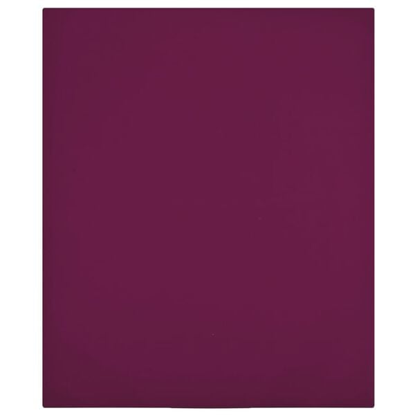 vidaXL Jersey Fitted Sheets 2 pcs Bordeaux 63.0x78.7" Cotton
