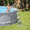 INTEX Pool Ladder Grey Coated steel frame and tough composite steps