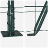 vidaXL Fence with Post Green 2.62 x 82.02 ft Steel