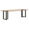 vidaXL Dining Table Leg Anthracite Powder-Coated Steel 19.7x13.8x