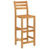 vidaXL Outdoor Bar Set Natural wood Solid acacia wood Medium Footrest