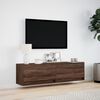 vidaXL TV Wall Cabinet Brown Oak Engineered Wood