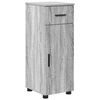 vidaXL Bathroom Furniture Set 4 pcs Grey sonoma Engineered wood