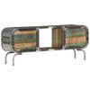 vidaXL TV Cabinet Multicolor Solid Reclaimed Wood, Iron Medium