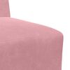 vidaXL Modular Sofa Unit Armless 2 pcs Pink 55 x 74 x 82 cm Velvet