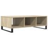 vidaXL Coffee Table Sonoma Oak Engineered wood, Iron Medium Rectangular
