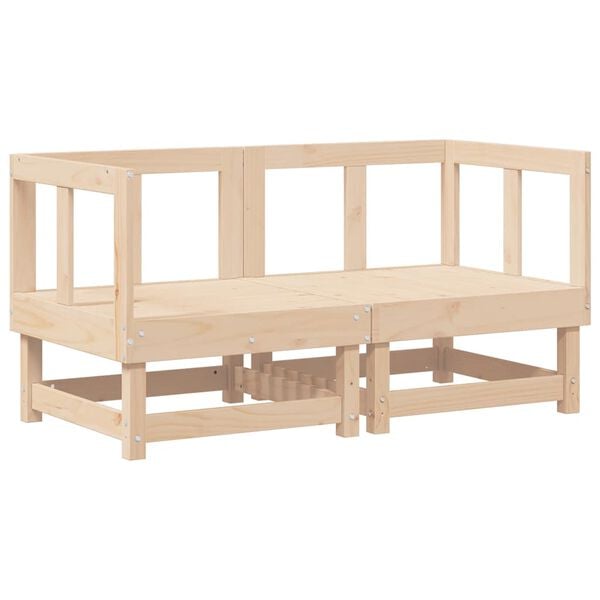 vidaXL Corner Sofa Modular Corner Sofa Square Rustic Modular Seating