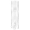 vidaXL Gabion Raised Bed Silver Iron Extra Tall Gabion Raised Bed