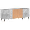 vidaXL Record Cabinet Concrete Grey Engineered wood, Iron