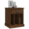 vidaXL Bedside Cabinet Set of 2 Brown Oak Engineered Wood