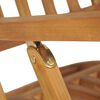 vidaXL Deck Chair Teak Fine sanded teak hardwood with water-based finish