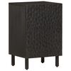 vidaXL Bathroom Cabinet Black Solid Mango Wood 15.0x13.0x22.8 in