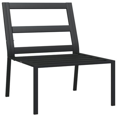 vidaXL Patio Chairs with Gray Cushions 2 pcs 23.6"x29.1"x31.1" Steel