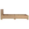 vidaXL Bed Natural Mahogany wood 55.1x78.7 in. Durable Bed