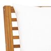 vidaXL Bookshelf Board Cream Solid acacia wood 5 piece set