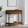 vidaXL Console Table Smoked Oak Engineered Wood Console Table