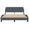 vidaXL Bed Frame Dark Grey