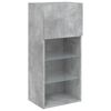 vidaXL TV Stands with LED Lights 2 pcs Concrete Gray 15.9"x11.8"x35.4"