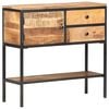vidaXL Sideboard Natural Mango Wood and Black Iron