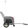 vidaXL Pet Bike Trailer Red and grey 49.02 x 25.00 x 20.87 in