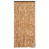 vidaXL Insect Curtain Ochre and White 35.4x86.6" Chenille