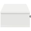 vidaXL Wall Shelf White Engineered Wood Medium Floating Wall Shelf