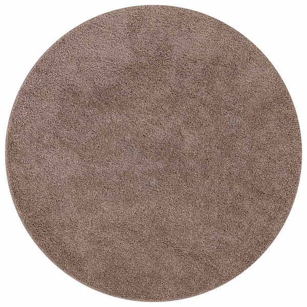vidaXL Anti-slip Shaggy Rug Brown 35.4" x 35.4" PP