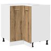 vidaXL Kitchen Cabinet Set Artisan Oak Engineered wood and glass Large
