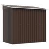 vidaXL Garden Shed Brown Galvanized Steel 76.4x47.6x71.3 in