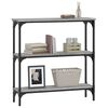 vidaXL Console Table Gray Sonoma Engineered Wood, Metal