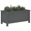 vidaXL Garden Planter Gray Solid pine wood Medium Garden Planter