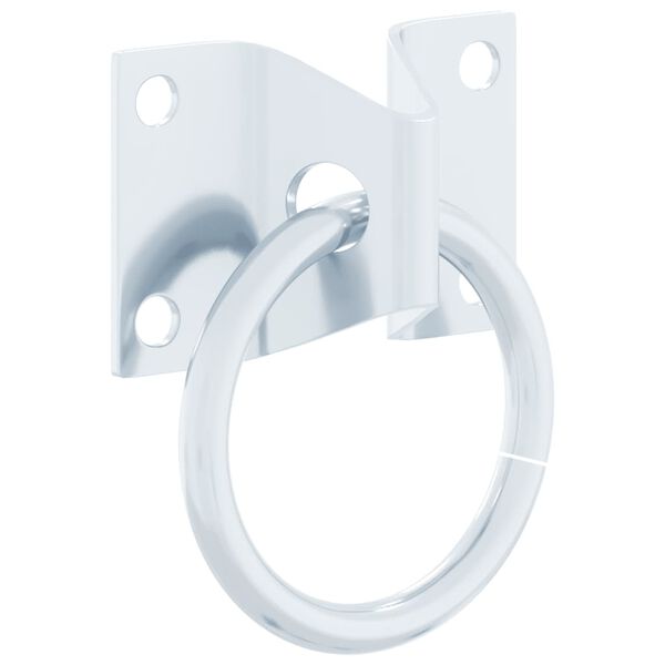 vidaXL Hitching Ring Silver Steel Heavy Weight Endurance Hitching Ring