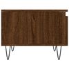 vidaXL Coffee Table Set of 2 Brown Oak Engineered Wood, Metal Medium